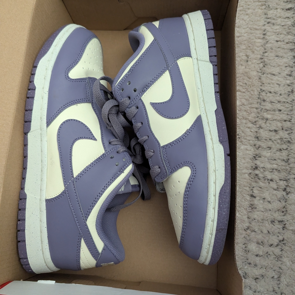 Nike Coconut and White Dunk Low Sneakers